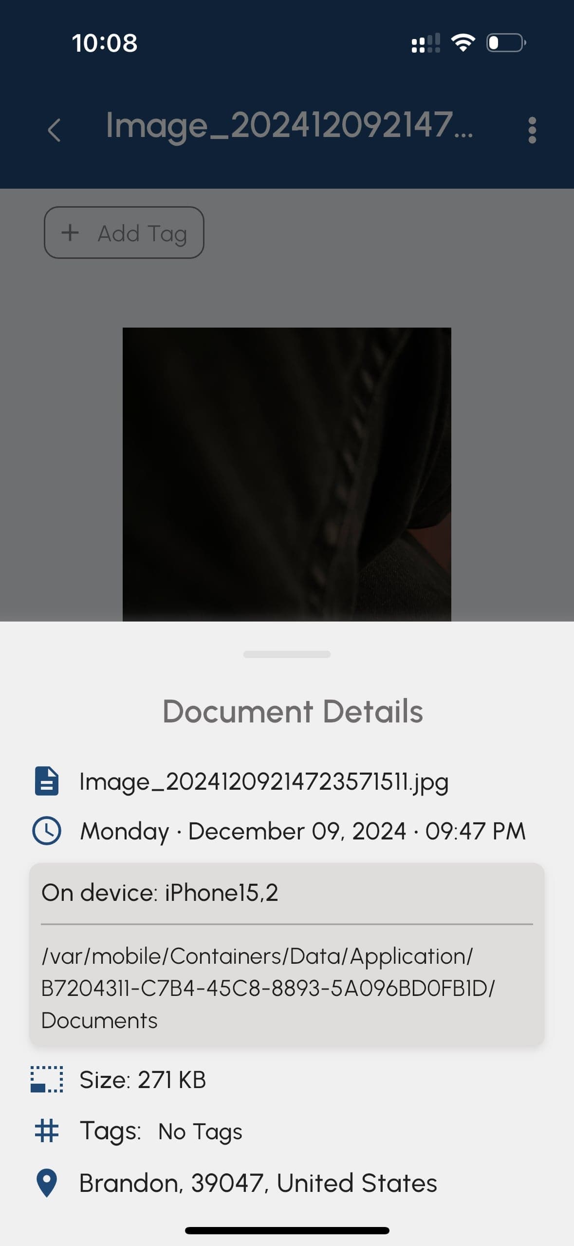 eLifeVault app screenshot 3